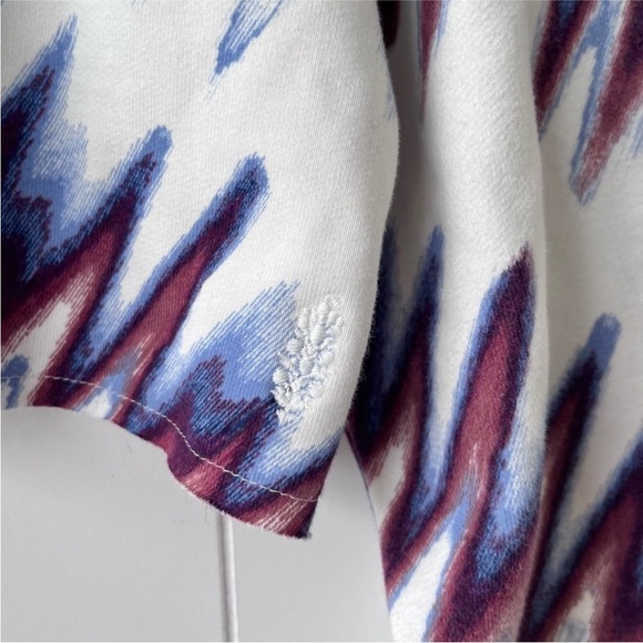 Free People Movement Half Time Printed Crop Hoodie Medium pullover sweatshirt - Picture 5 of 12